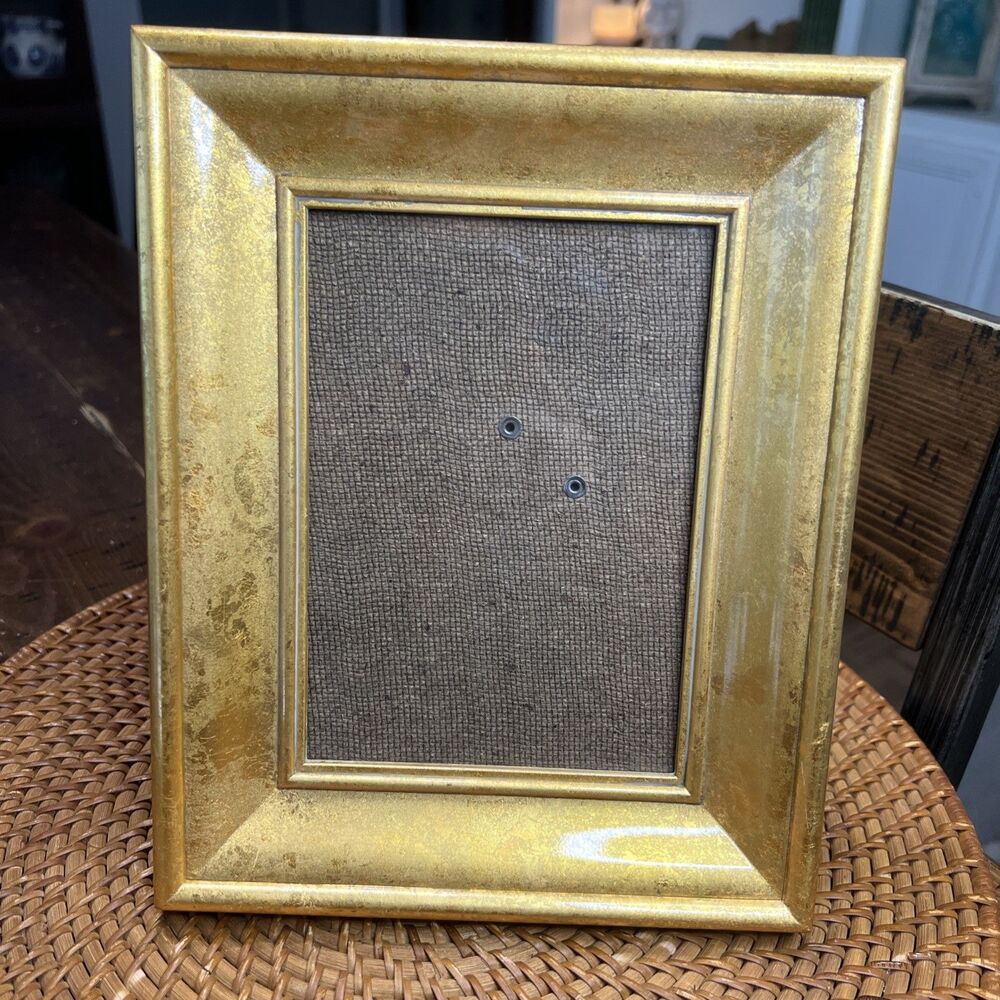 Gold wood picture frame 5X7
